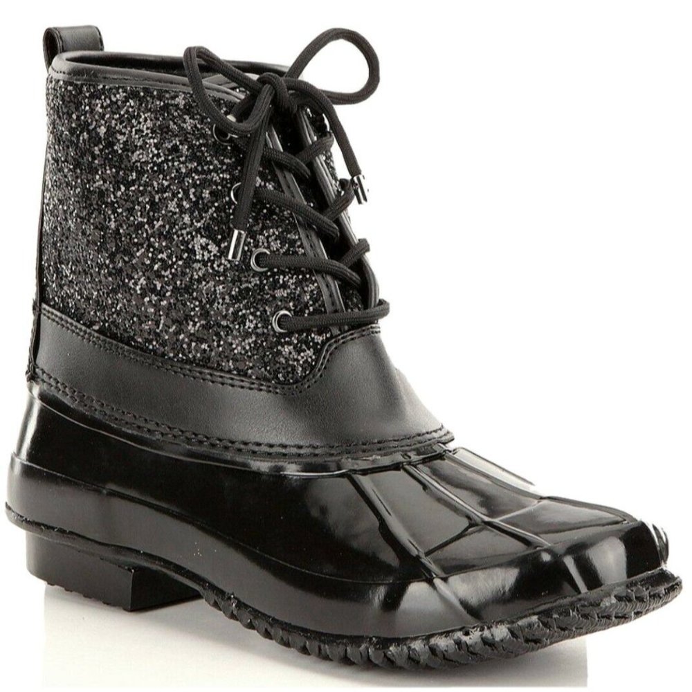 Giani Bini, Sz. 10M Stormie Glitter, Duck Cold Weather, Block Heel, Black Boots